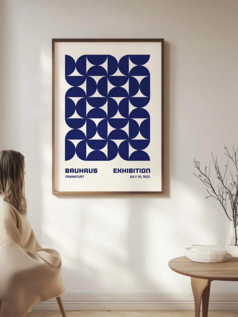 Blue Harmony Bauhaus Plakat Blue Harmony Bauhaus Plakat