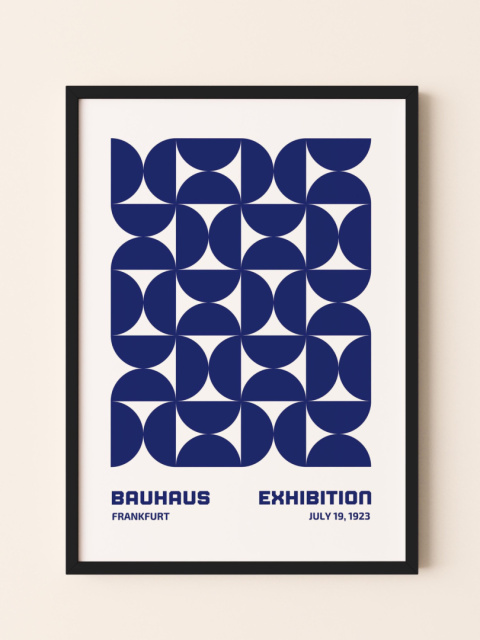 Blue Harmony Bauhaus Plakat Blue Harmony Bauhaus Plakat