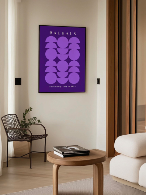 Abstract Purple Bauhaus Plakat Abstract Purple Bauhaus Plakat