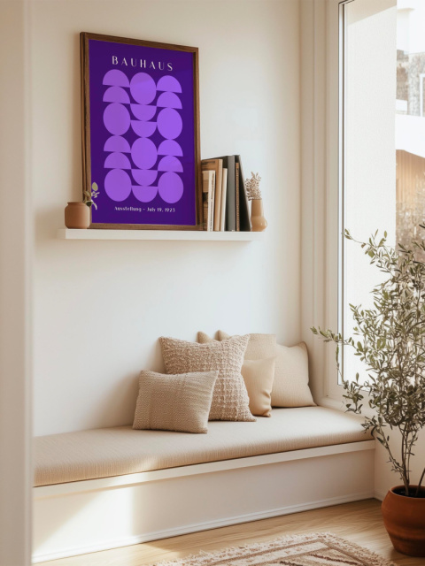 Abstract Purple Bauhaus Plakat Abstract Purple Bauhaus Plakat