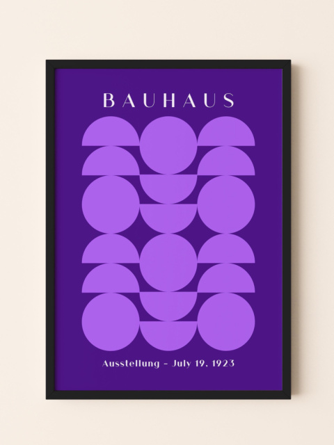 Abstract Purple Bauhaus Plakat Abstract Purple Bauhaus Plakat