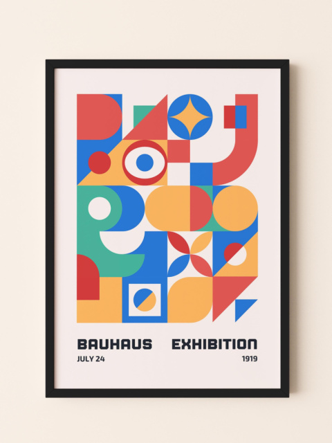 Essential Shapes Bauhaus Plakat Essential Shapes Bauhaus Plakat
